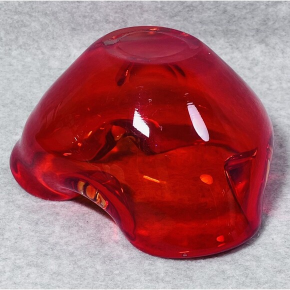 Vintage Murano Art Glass Bowl Ashtray Trinket Dish 6" Mid Century Modern Decor - Picture 5 of 11
